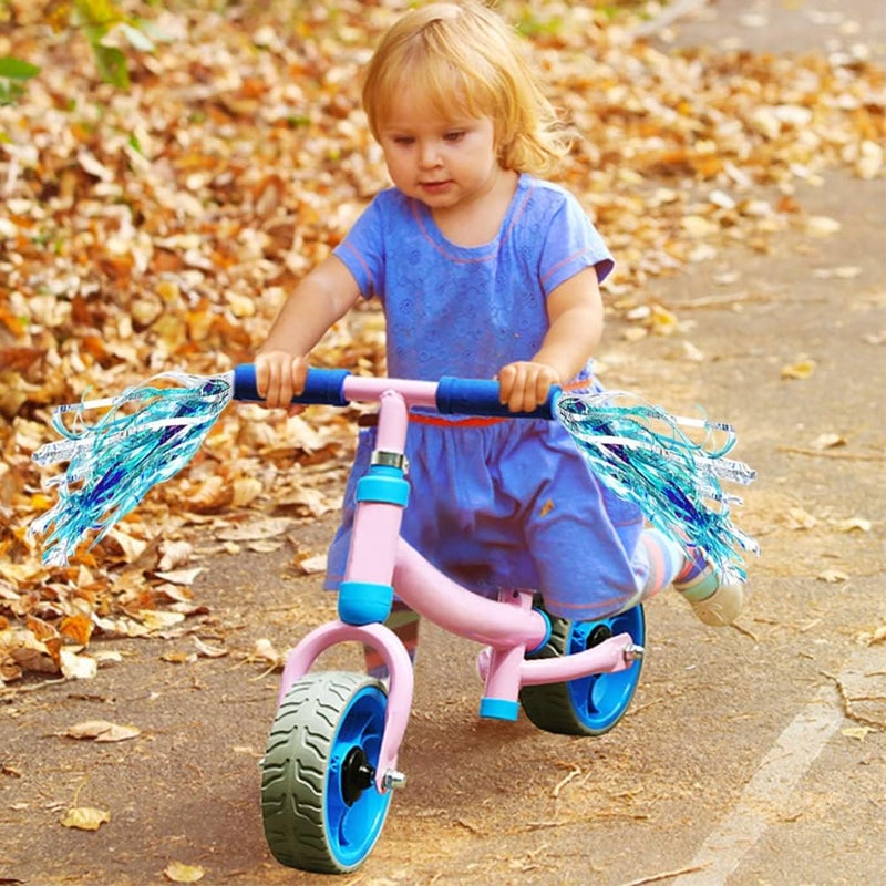 IEALODS 1Pair Kids Bike Handlebar Streamers, Children Scooter Handlebar Colorful Tassel Ribbon Bicycle Grips Baby Carrier Accessories - Image 3